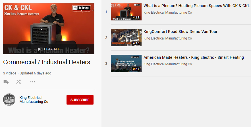 Industrial Heaters Playlist