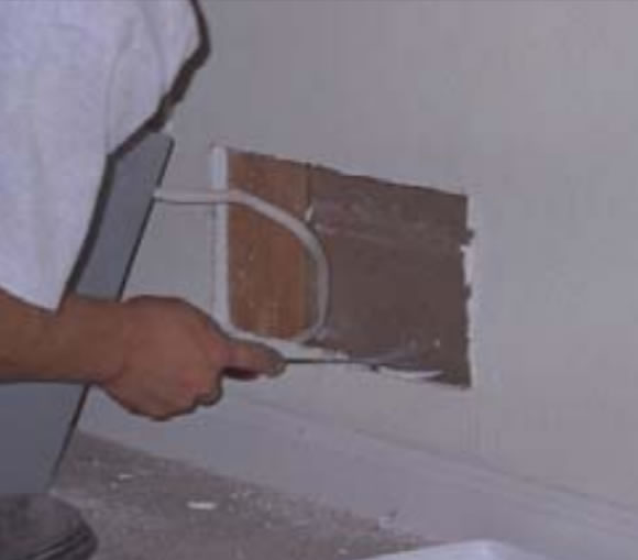 Clean and trim wall opening