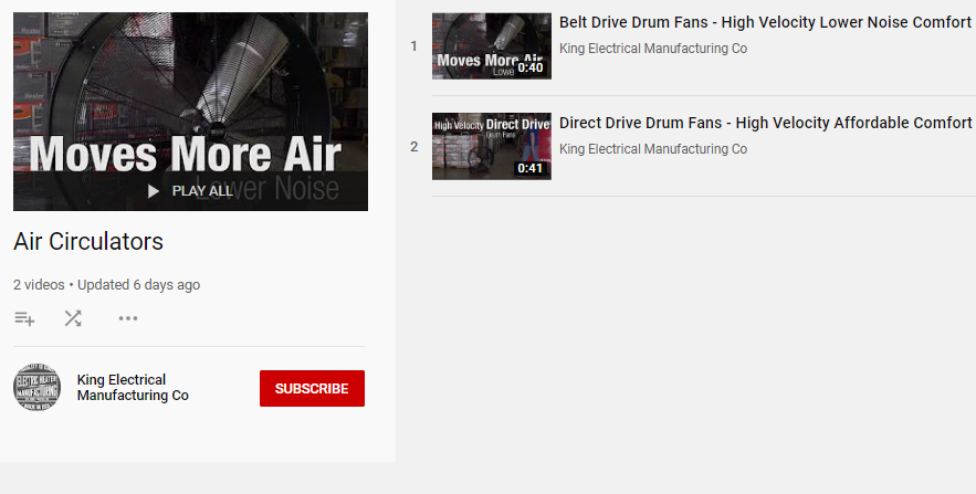 Air Circulators Playlist